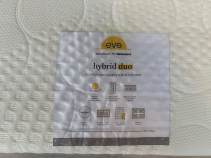 EVE Hybrid Duo 4ft 6 Double Mattress, Medium - RRP £599