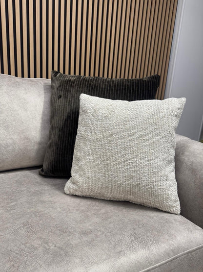 DEVINE Glamour Large Fabric 2 Corner 2 Sofa, Gemini Silver - RRP £2,895