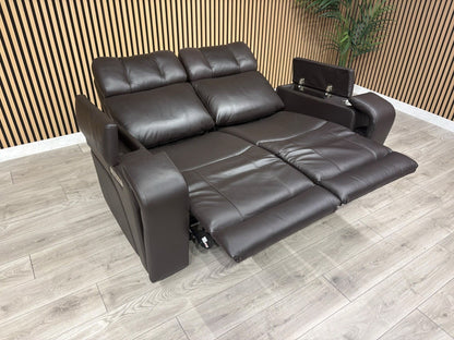 SCS Adstock Leather 2 Seater Power Recliner Sofa RRP £2699 (Read Description)