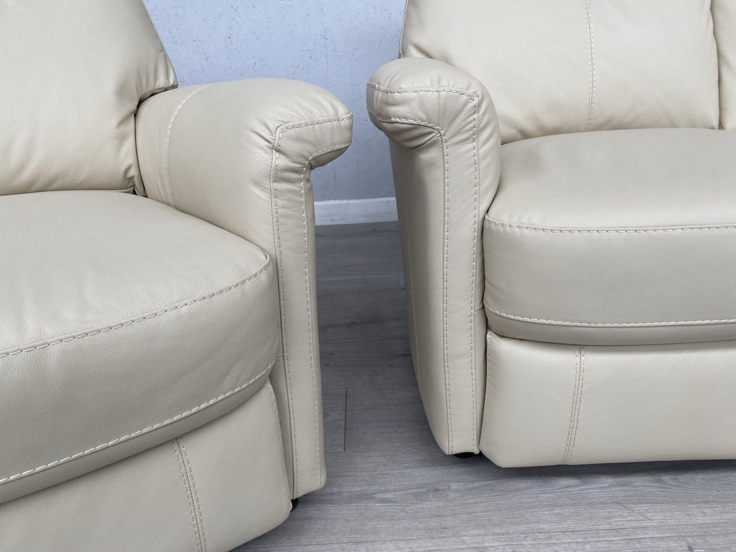 Furniture Village LILLE Leather Compact 3 Seat Sofa + 2 x Armchairs - RRP £3,185