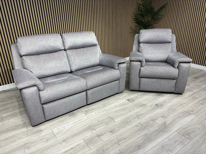 G Plan THORNBURY Fabric 2 Seater Sofa + Armchair, Power Recliners - RRP £5,940