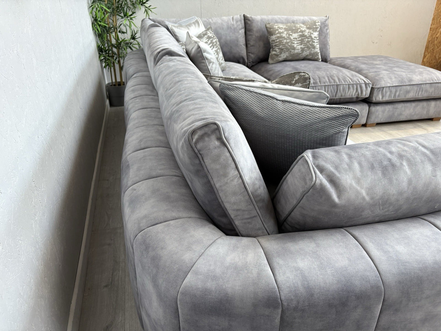 Sofology - EMPEROR Fabric Large 3 Corner 1.5 Open End Chaise Sofa - RRP £5,399