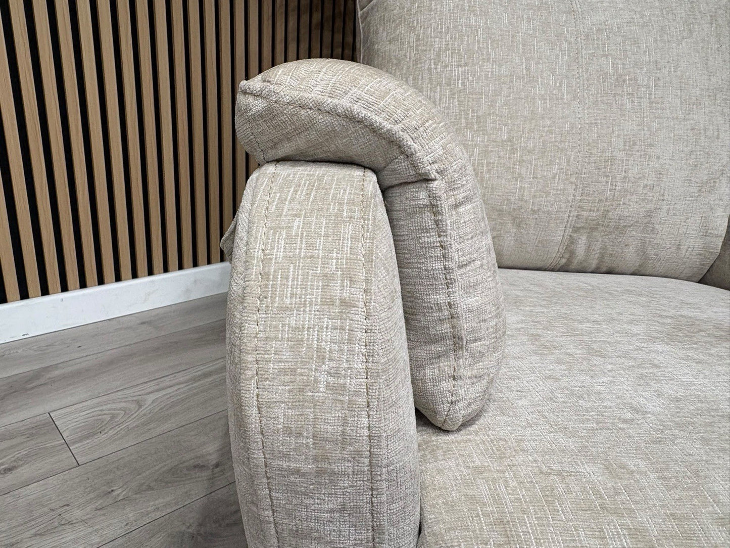Furniture Village Fabric Rise & Recline Armchair, Linen - RRP £1299