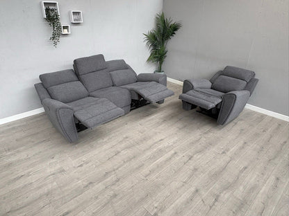 DFS Gilford 3 Seater Sofa + Armchair Power Recliner Sofa Set - RRP £1,748