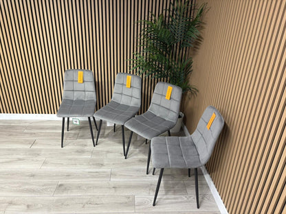 NEXT Sample - Brushed velvet dining chair