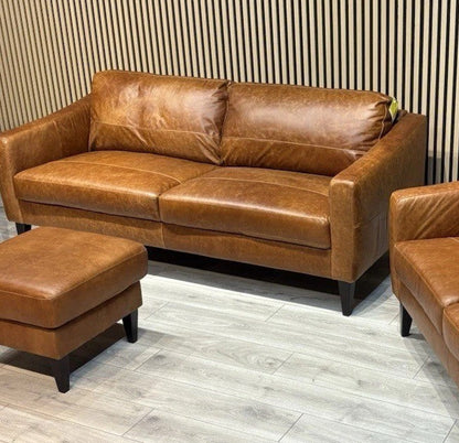John Lewis BAILEY Style Leather 3 Seater Sofa