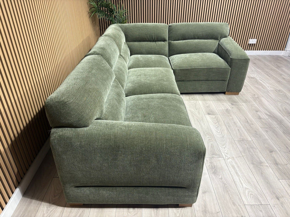Denver Fabric Modular Corner Sofa ( RHF or LHF ), Dark Sage  - RRP £2399