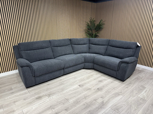 ScS - MAVERICK Fabric Modular Corner Sofa, Power Recliners - RRP £2,799