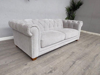 DFS Holbrook Chesterfield Fabric 3 Seater Sofa RRP £699