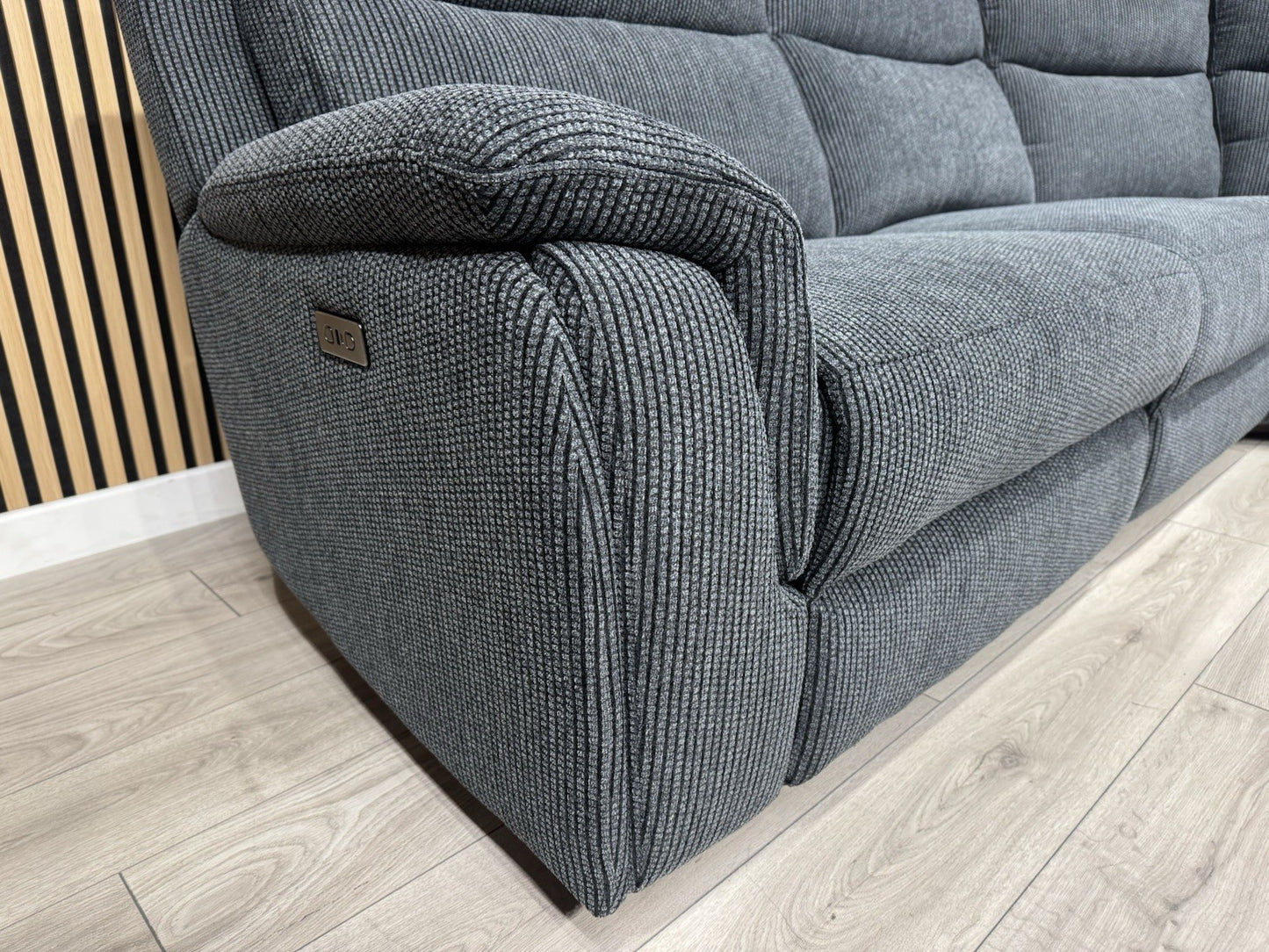 ScS - MAVERICK Fabric Modular Corner Sofa, Power Recliners - RRP £2,799