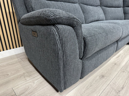 ScS - MAVERICK Fabric Modular Corner Sofa, Power Recliners - RRP £2,799