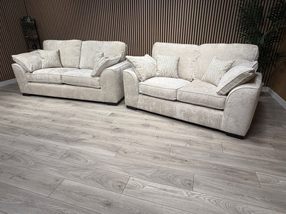 NEXT Stamford Style Fabric 3 Seater + 2 Seater Sofa Set - RRP £2450