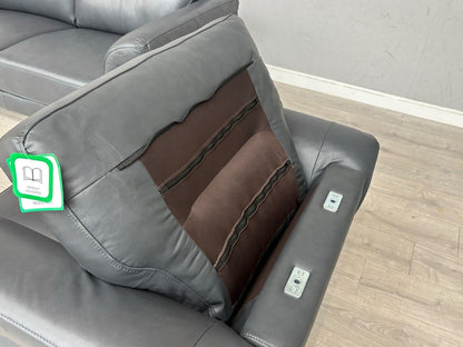 DFS Coben Leather 2 Seater Sofa + Armchair Set - RRP £1428 (Read Description)