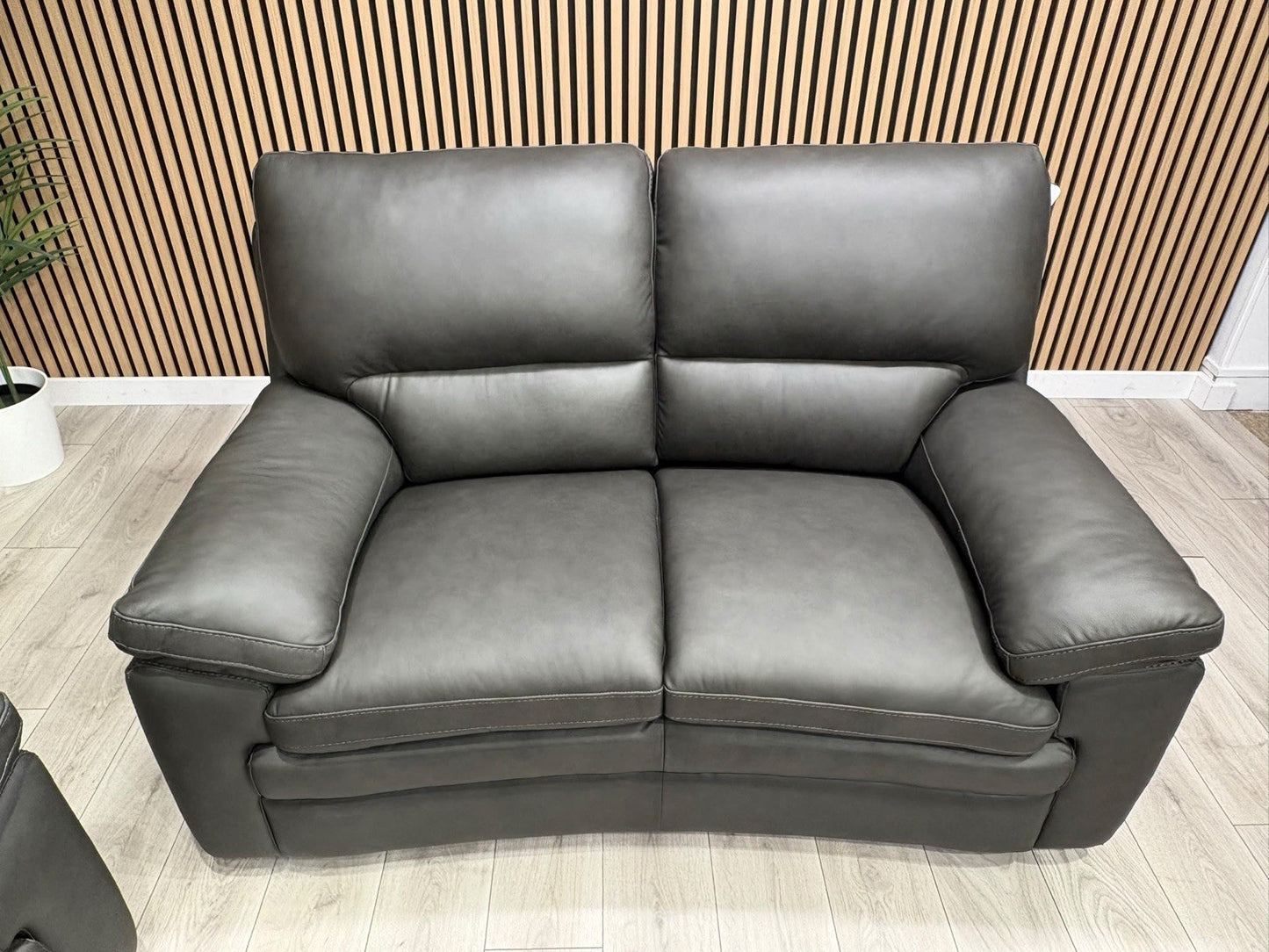 DFS Brooker Leather 3 Seater + 2 Seater Static Sofa Set  - RRP £3690