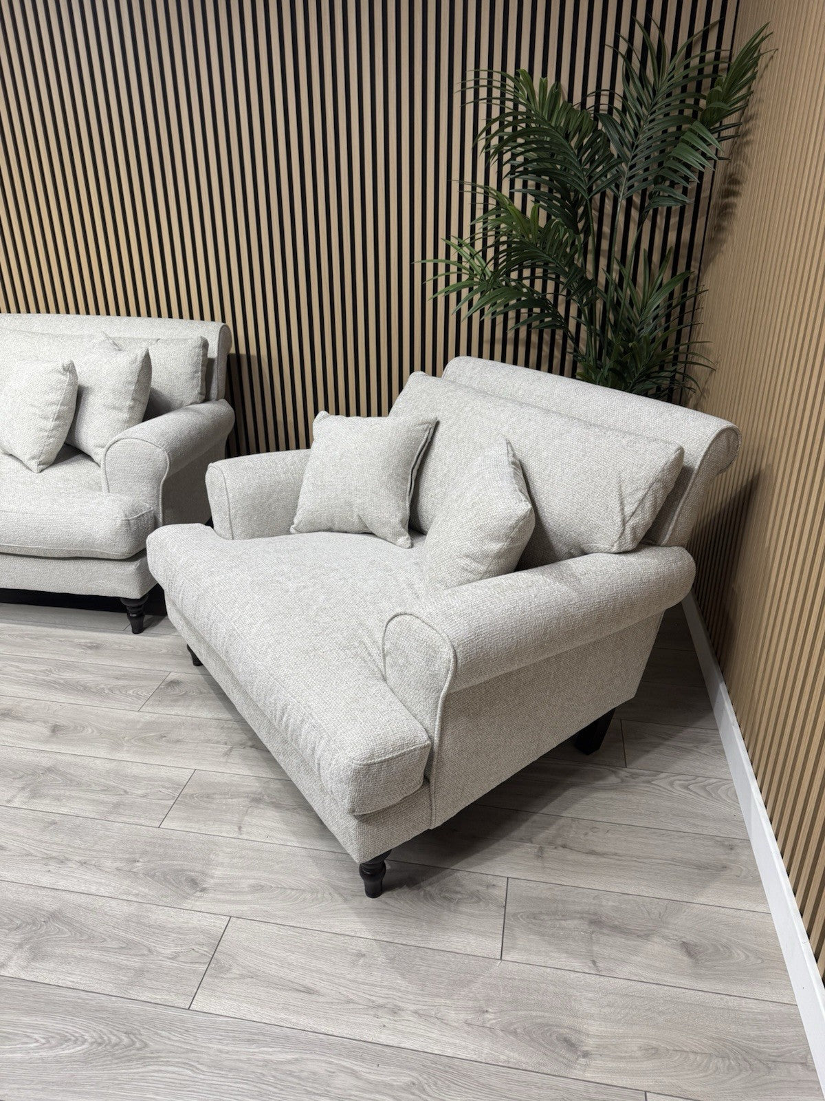 Laura Ashley LYNDEN Style Fabric 3 Seater Sofa + 2 x Armchairs Set - RRP £3395