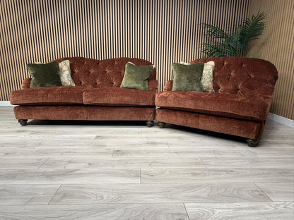 Alexander & James 3 Seater Button Back Sofa + Love Chair, RRP: £2895