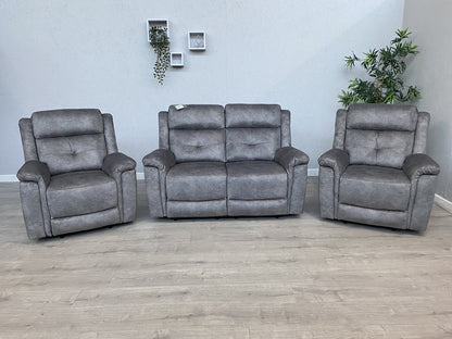 DFS - CASIMIR Style Fabric 2 Seater Sofa + 2 x Armchairs, Recliners - RRP £2,297