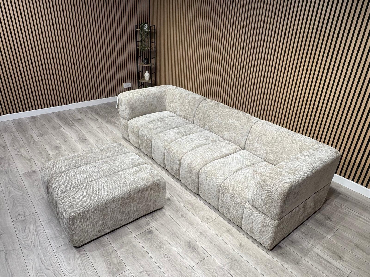 Taskers KIRWIN Large Fabric 3 Seater Sofa + Footstool - RRP £2,999