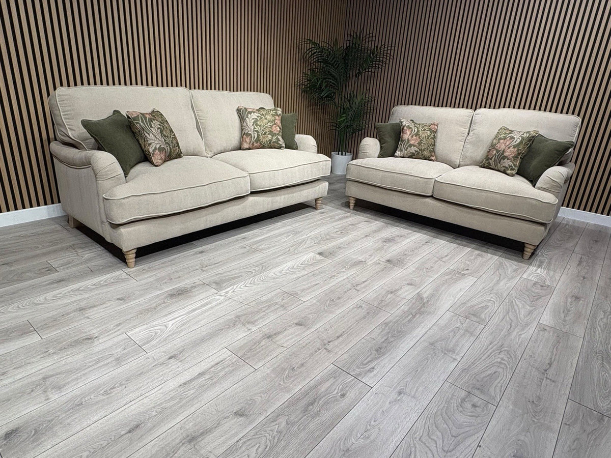 Laura Ashley HERITAGE Style Fabric 3 Seater + 2 Seater Sofa Set - RRP £3,500