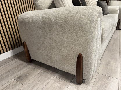 Charlie Marble Arch Style 3 Seater + Love Chair Fabric Sofa Set - RRP £3098