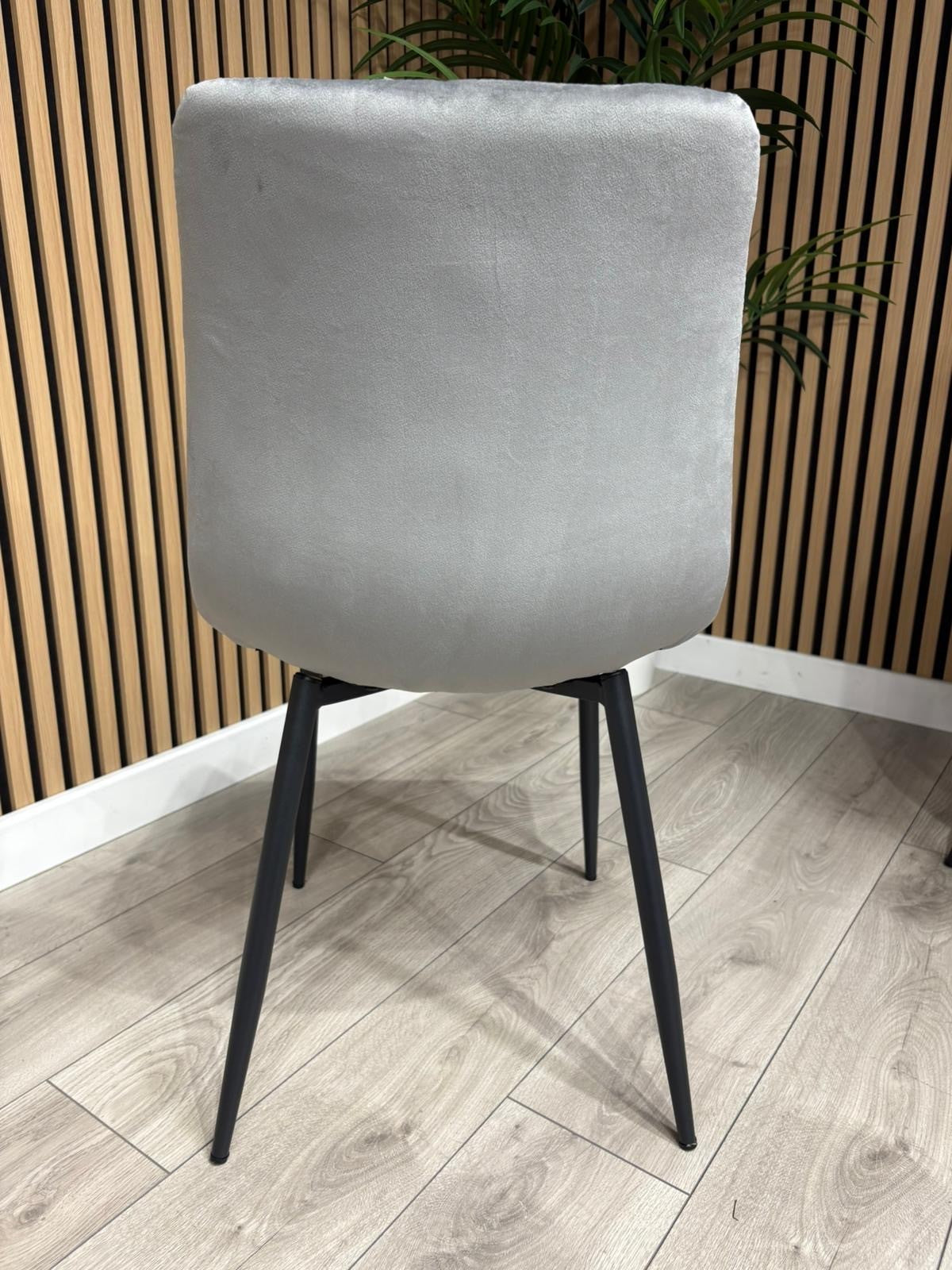 NEXT Sample - Brushed velvet dining chairs