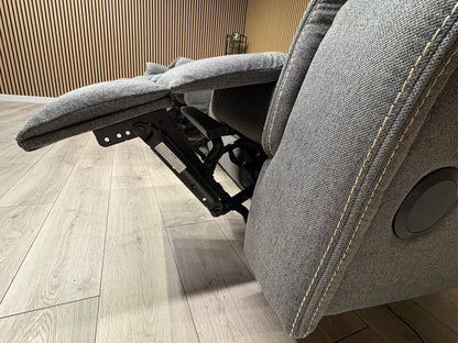 Galaxy Fabric 3 Seater + Armchair, Power Recliner Media Sofa Set - RRP £3190