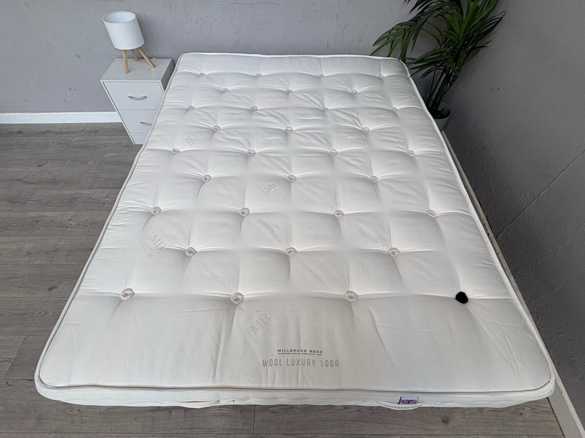 Millbrook Wool Luxury 1000 5ft Kingsize Mattress, Medium / Firm - RRP £699