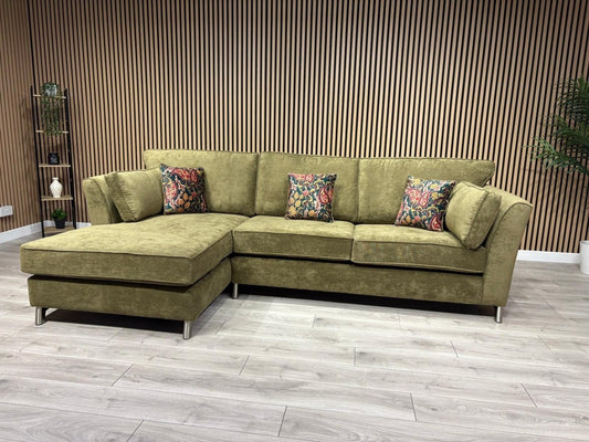 Furniture Village SASHA Fabric Large LHF Chaise Corner Sofa - RRP £3,295