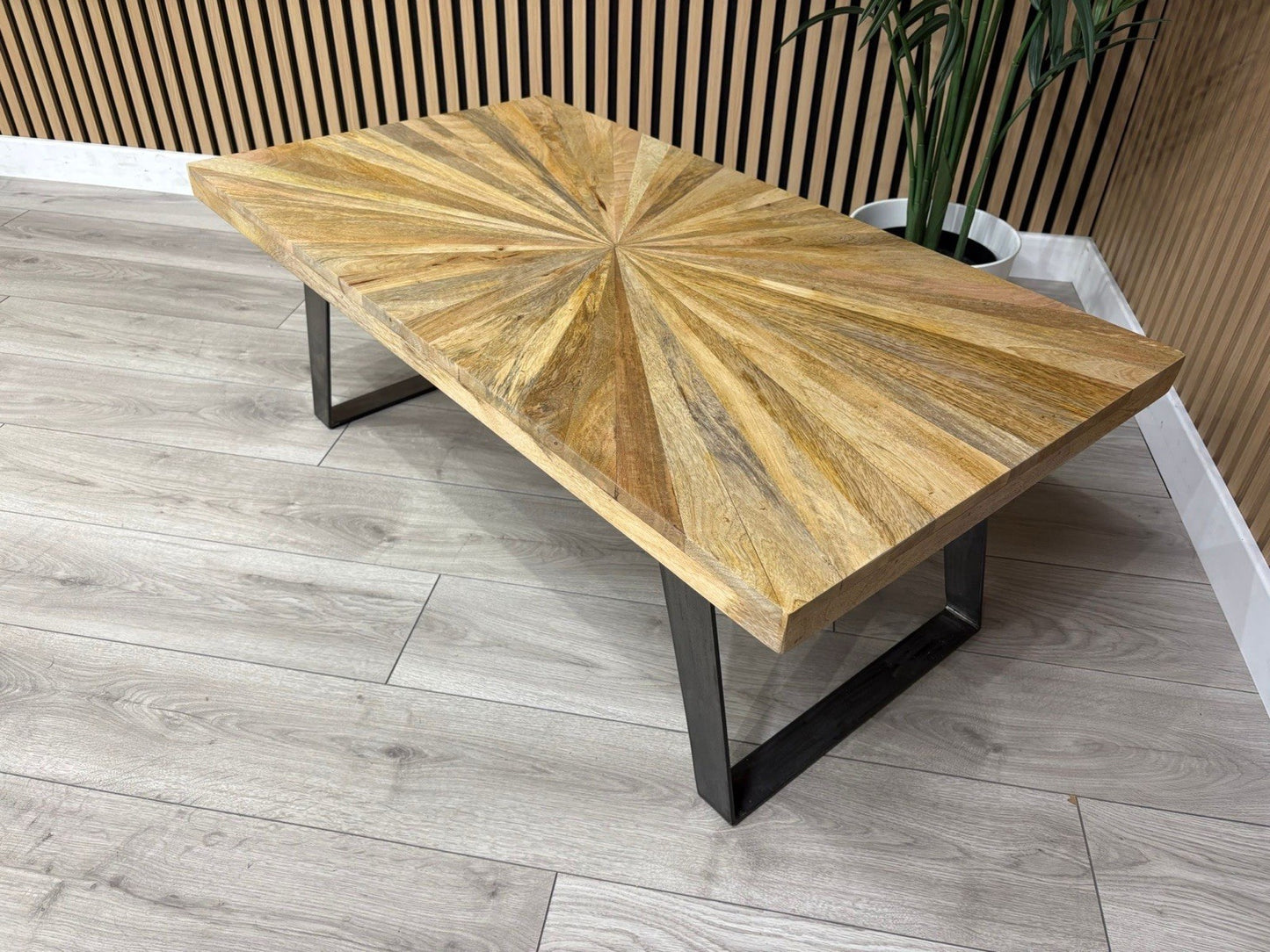 NEXT Sample - Geo Mango Wood Coffee Table - RRP: £559