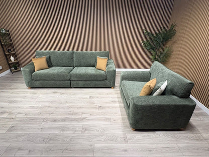 DFS Sample Enzo Fabric 4 Seater Sofa + Love Chair Set RRP £2799