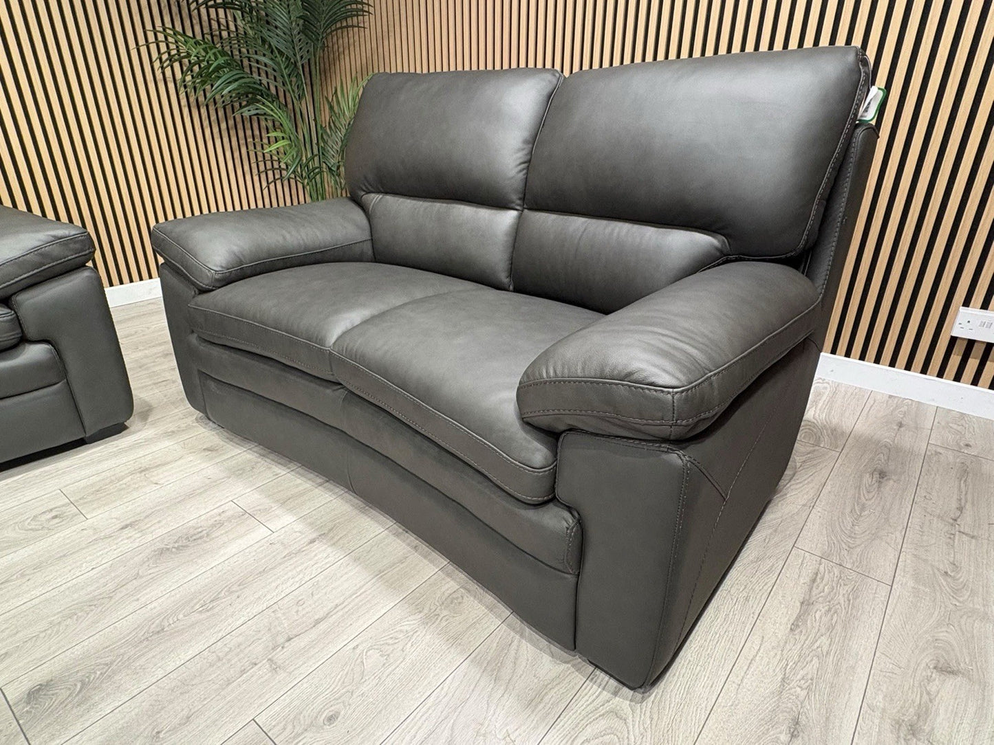 DFS Brooker Leather 3 Seater + 2 Seater Static Sofa Set  - RRP £3690