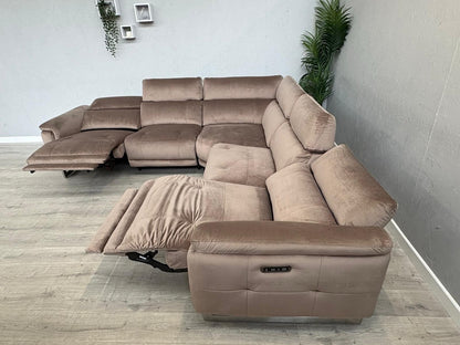 Furniture Village MOET Fabric 2 Corner 2 Power Recliner Corner Sofa - RRP £3595