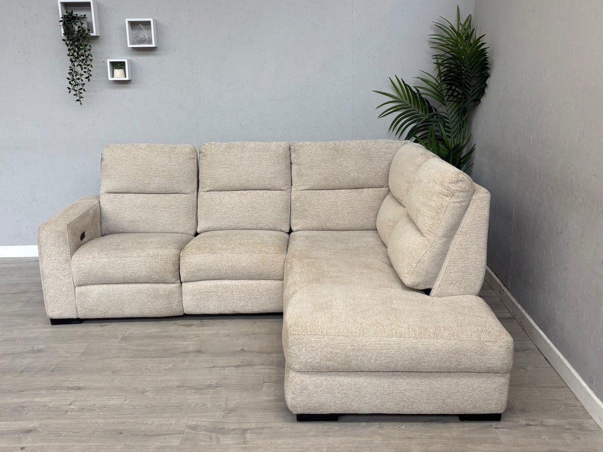 DFS DAVIS RHF Chaise Power Recliner Storage Fabric Corner Sofa - RRP £1,599