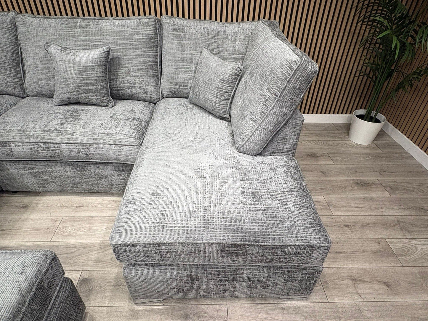 NEXT Premium Fabric U Shaped Corner Chaise Sofa + Footstool - RRP £2599