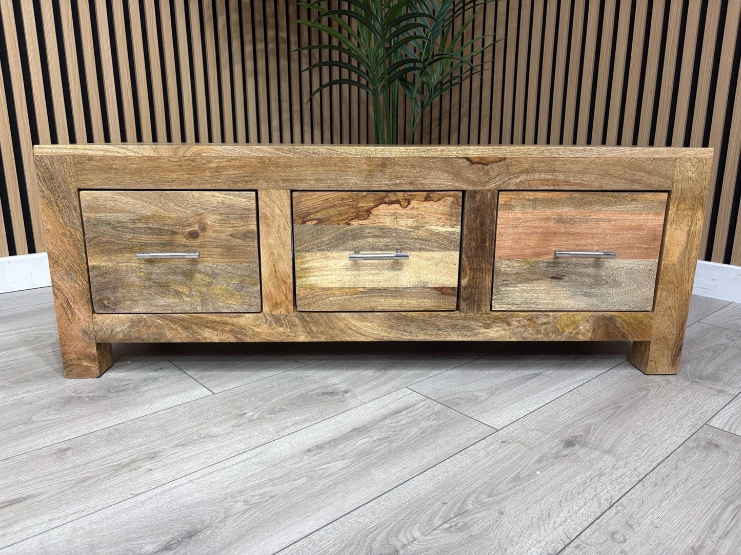 NEXT Sample - Cuba Mango Wood 3 Drawer Coffee Table - RRP: £695