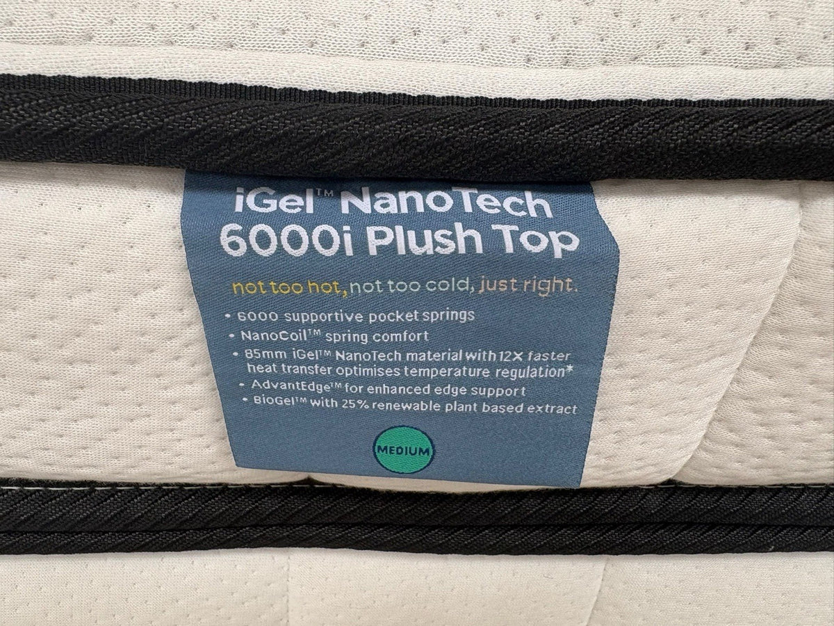 IGEL Nanotech 6000i Plush Top 5ft Kingsize Mattress, Medium - RRP £2,399