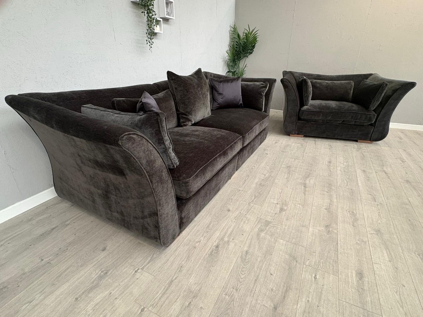 Sofology Westbridge OPERA Fabric Large 4 Seater Sofa + Snuggler Chair, RRP £4598