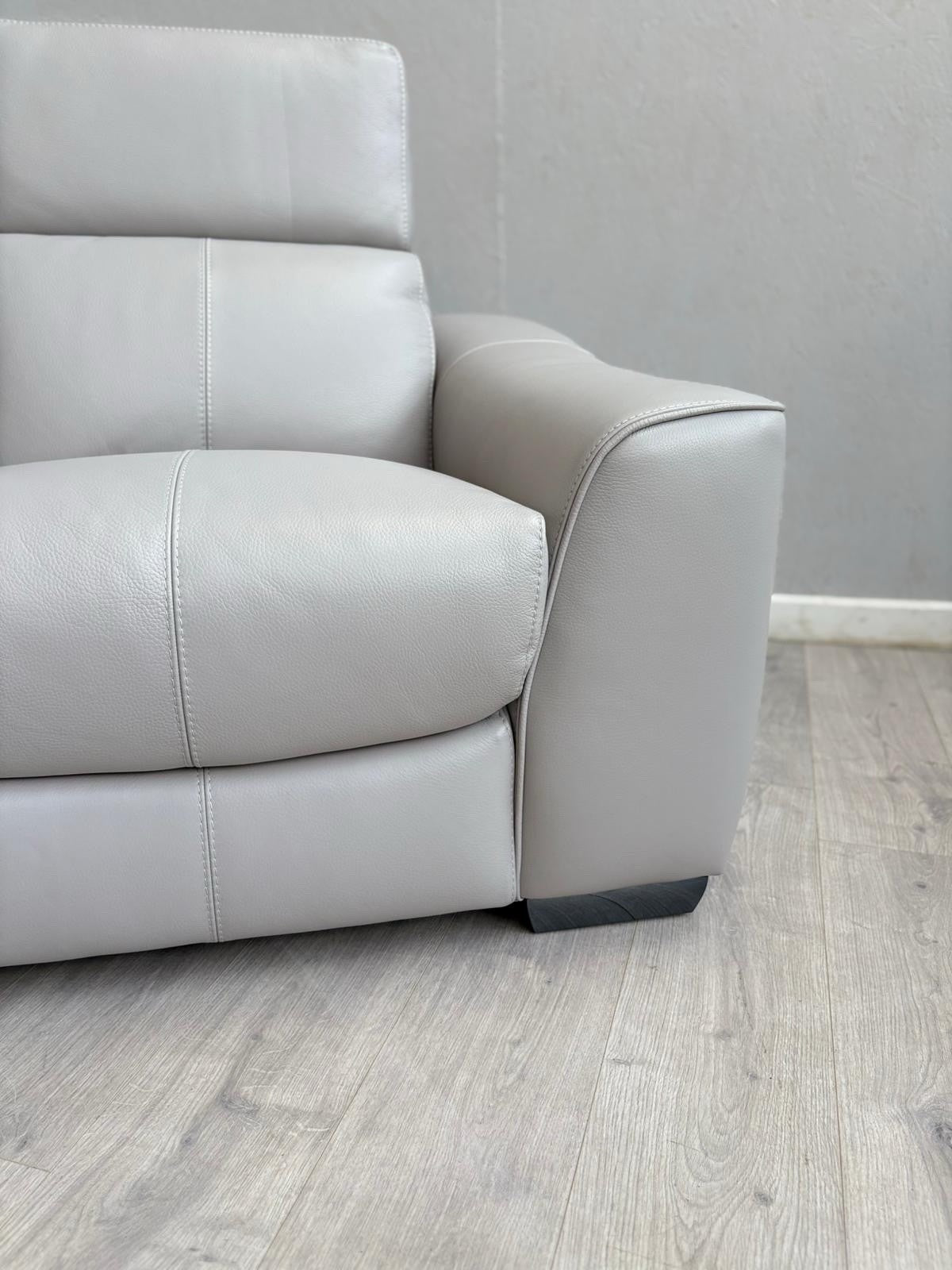 Furniture Village XAVIER Leather 3 + 2 Seater Sofa Set, Power Recliner RRP £4390
