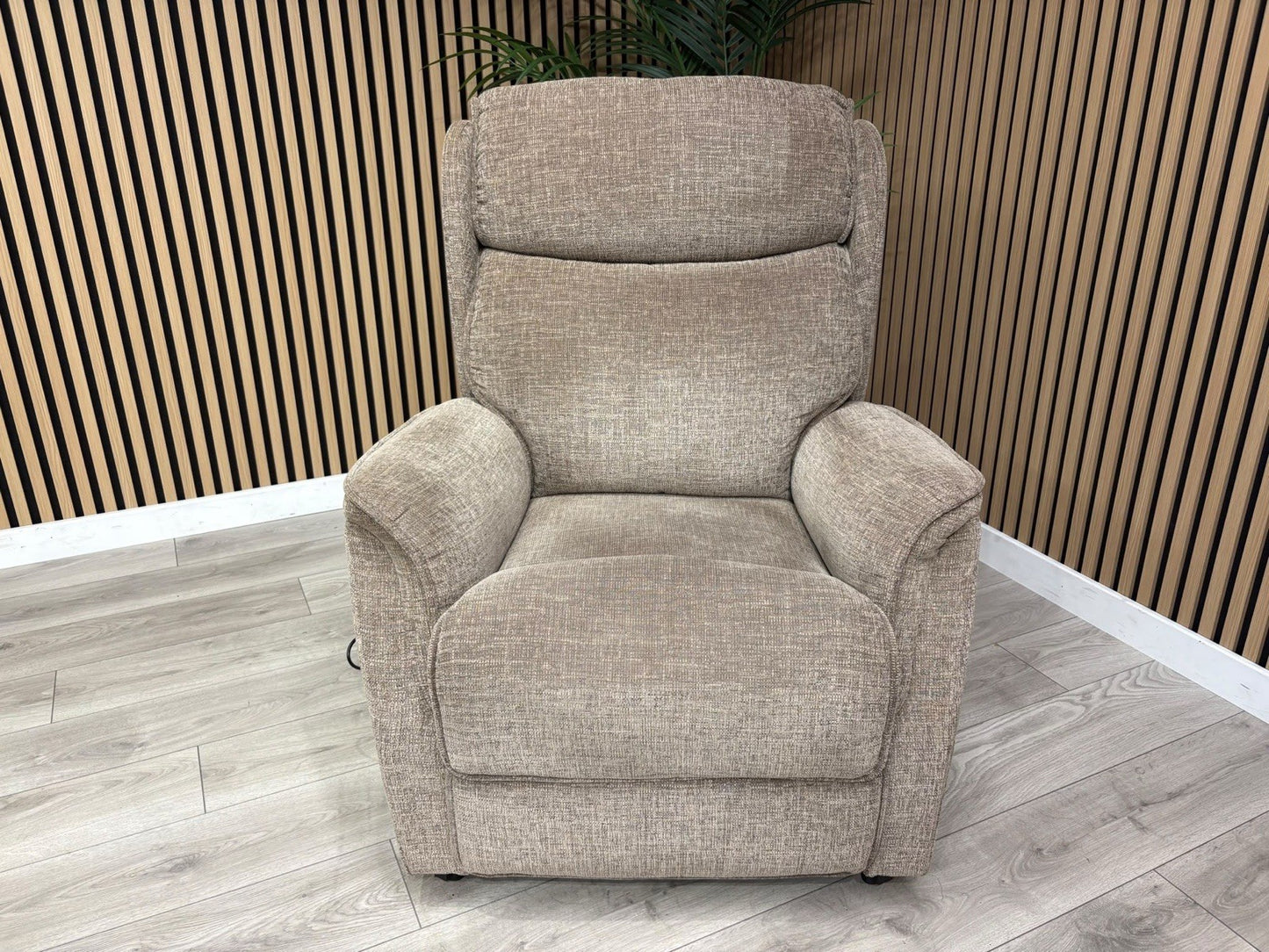 Furniture Village Fabric Rise & Recline Armchair, Mocha RRP £1499