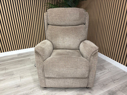 Furniture Village Fabric Rise & Recline Armchair, Mocha RRP £1499