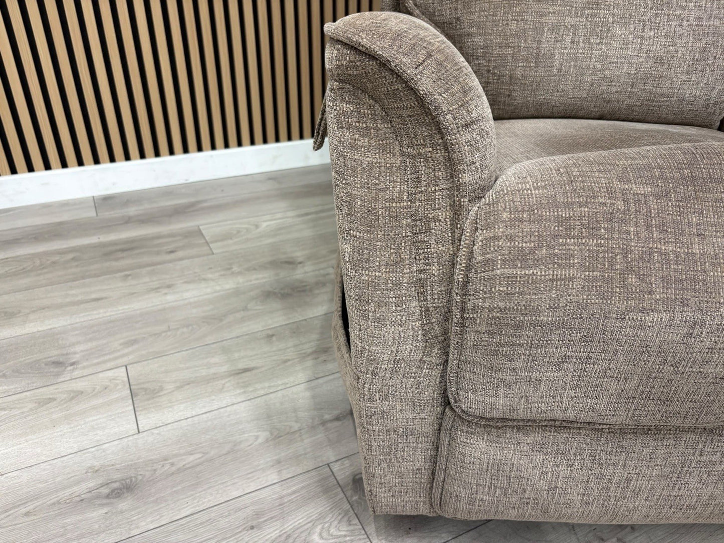 Furniture Village Fabric Rise & Recline Armchair, Mocha RRP £1499