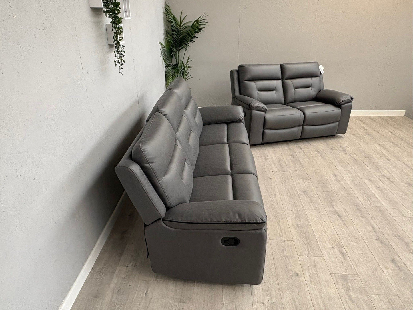 DFS New Braylan 3 Seater + 2 Seater Fabric Manual Recliner Sofa Set - RRP £1778