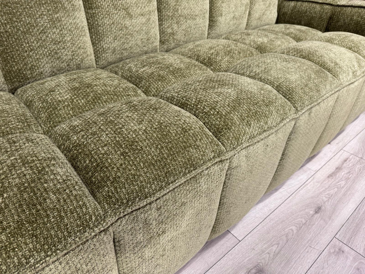 PARIS Fabric 3 Seater + 2 Seater Sofa Set, Olive - RRP £2,578