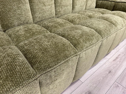 PARIS Fabric 3 Seater + 2 Seater Sofa Set, Olive - RRP £2,578