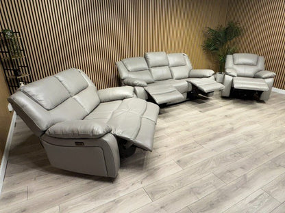 KNOLE Grey Leather Power Recliner Sofa/Chair - Different Combinations Available