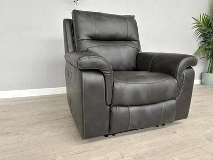 DFS Evander Faux Leather Power Recliner Armchair - RRP £899