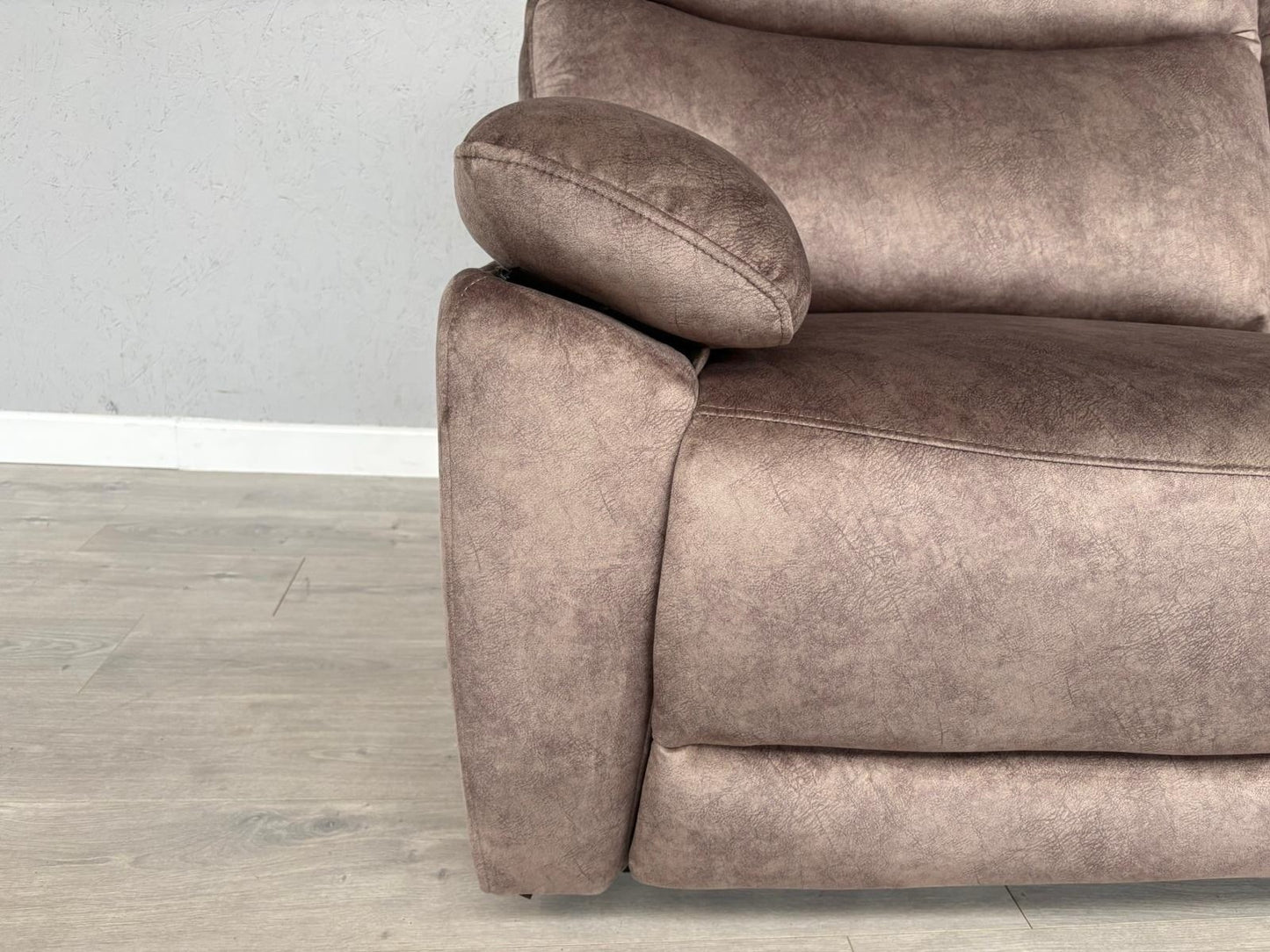 DFS - FAXON Fabric 3 Seater Sofa + Armchair, Power Recliner Sofa Set - RRP £1548