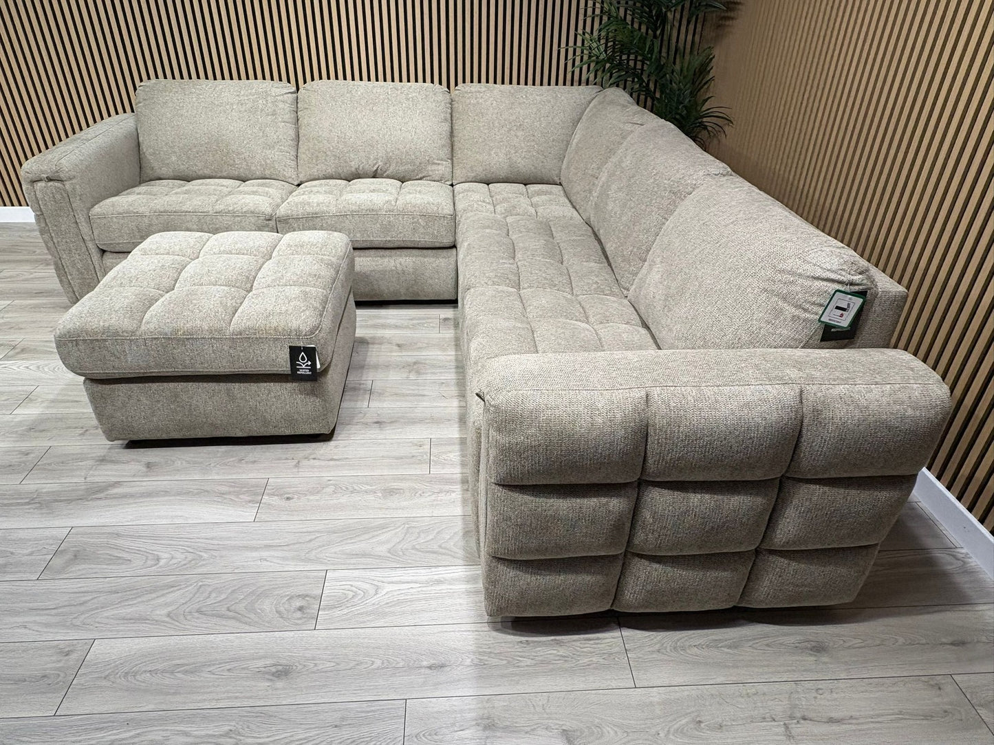 DFS - MAVAM Modular Premium Fabric 2 Corner 2 Sofa + Footstool - RRP £3499