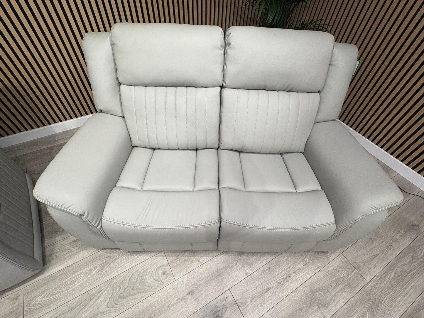 DOMINO 3 Seater + 2 Seater Leather Sofa Set, Power Recliners - RRP £2,995
