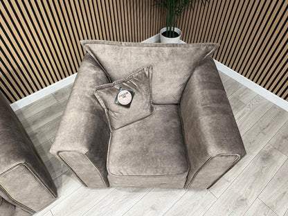 DFS - CHERISHED Style 3 Seater Sofa + Armchair Set, Formal Back - RRP £2,198